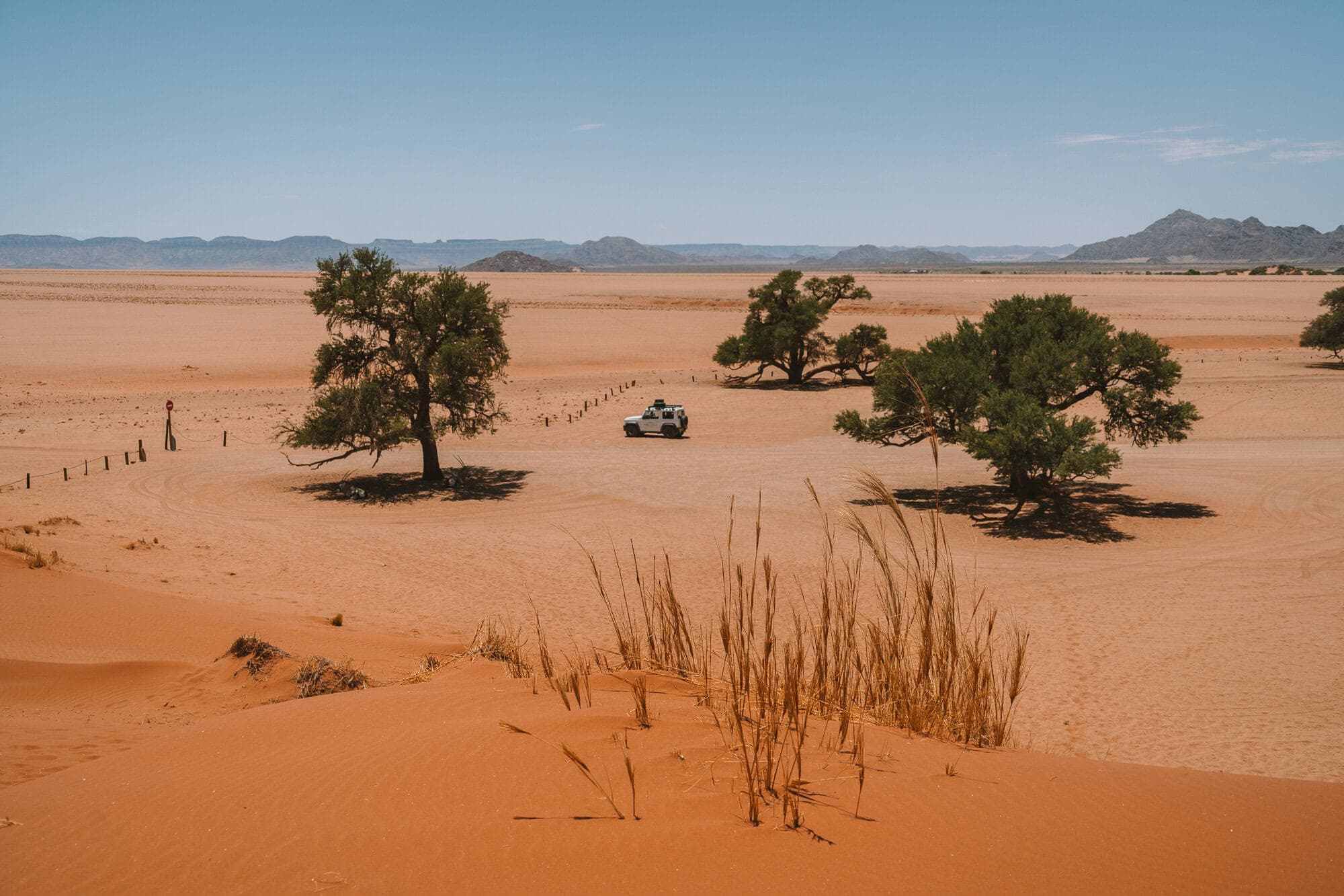 Sossusvlei sand dunes at sunrise in Namibia